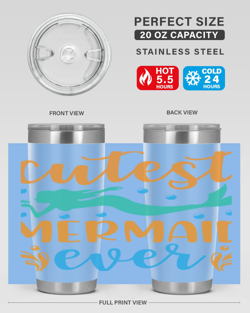 Cutest Mermaid Ever Design 102#- mermaid- Tumbler