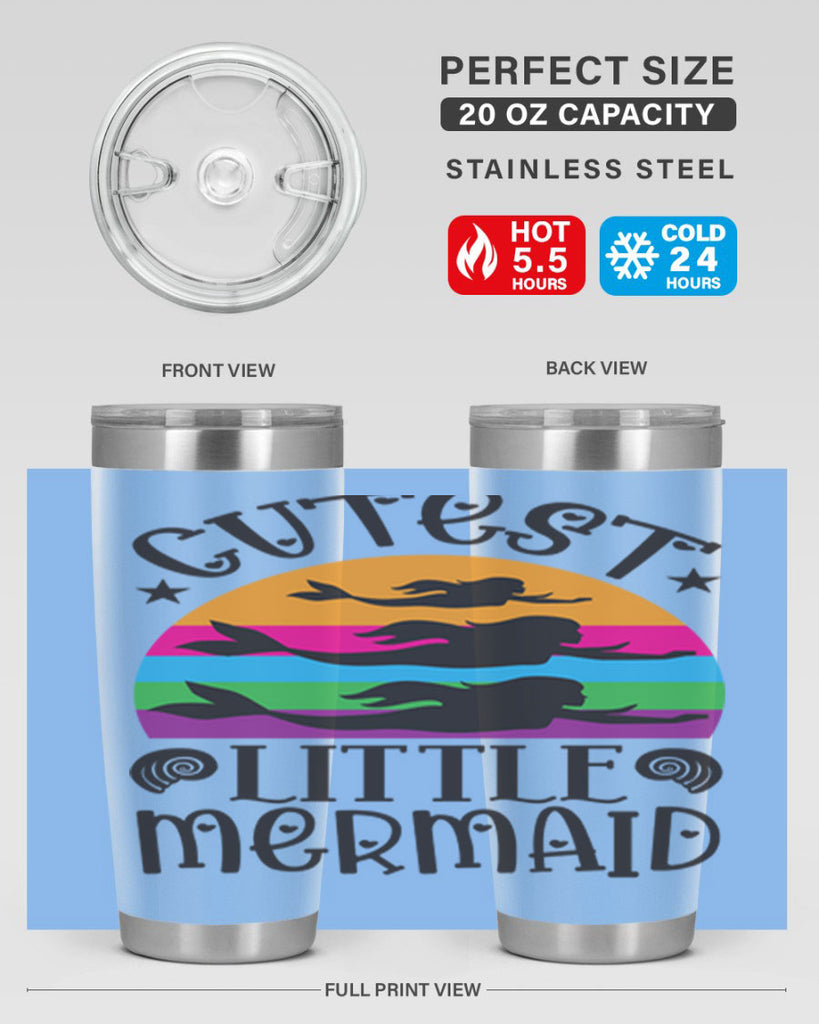 Cutest little mermaid 96#- mermaid- Tumbler