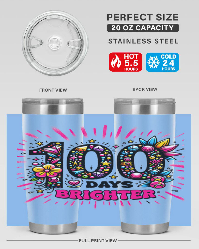 Easy 100 Days of School 50#- 100 days of school- Tumbler