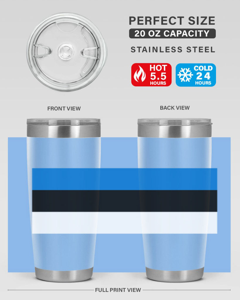 Estonia 142#- world flags- Tumbler