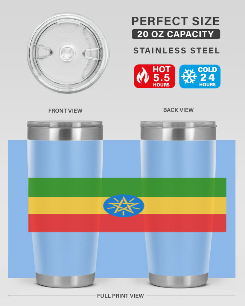 Ethiopia 140#- world flags- Tumbler