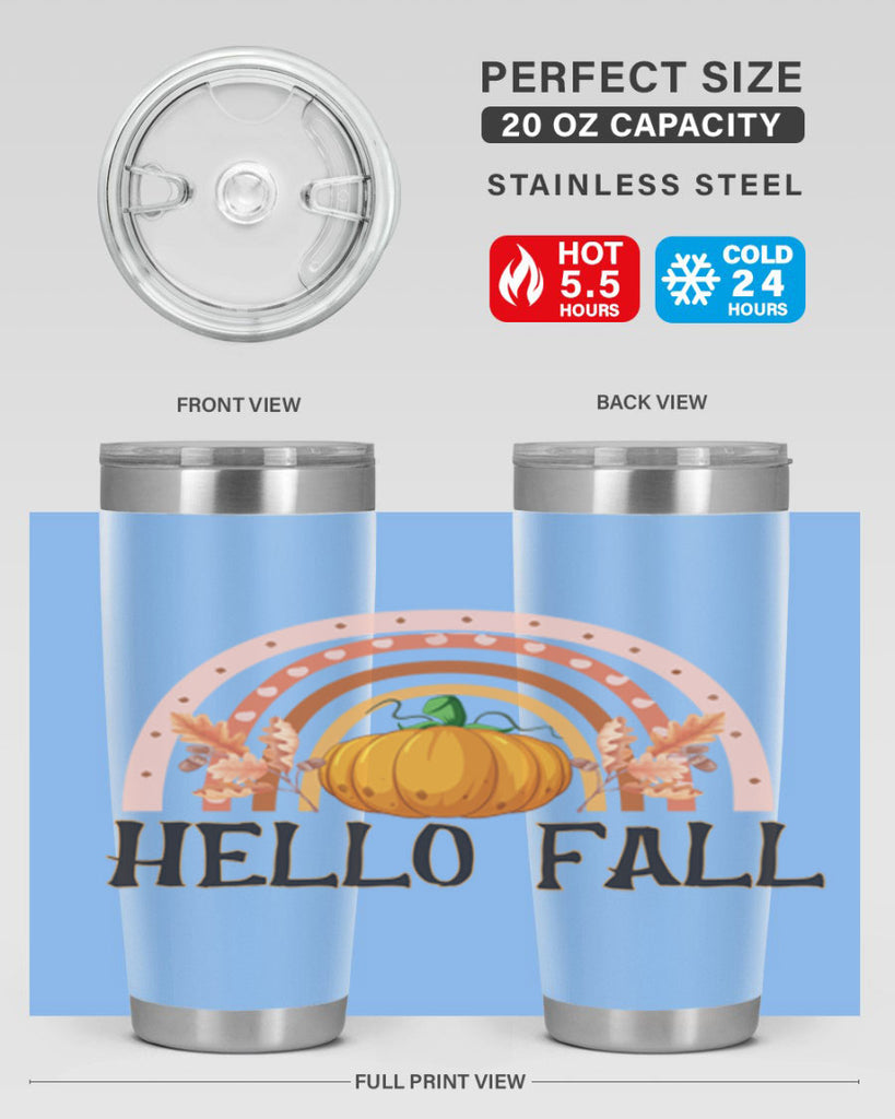 Fall Boho Rainbow 91#- fall- Tumbler