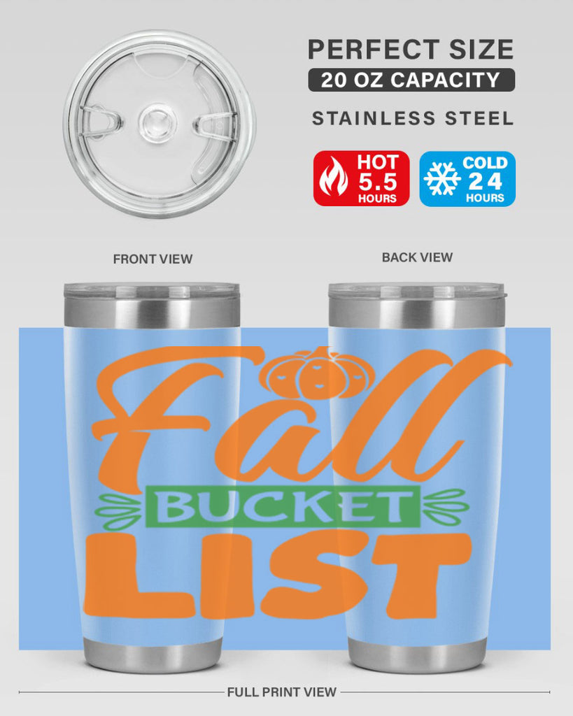 Fall Bucket List 93#- fall- Tumbler