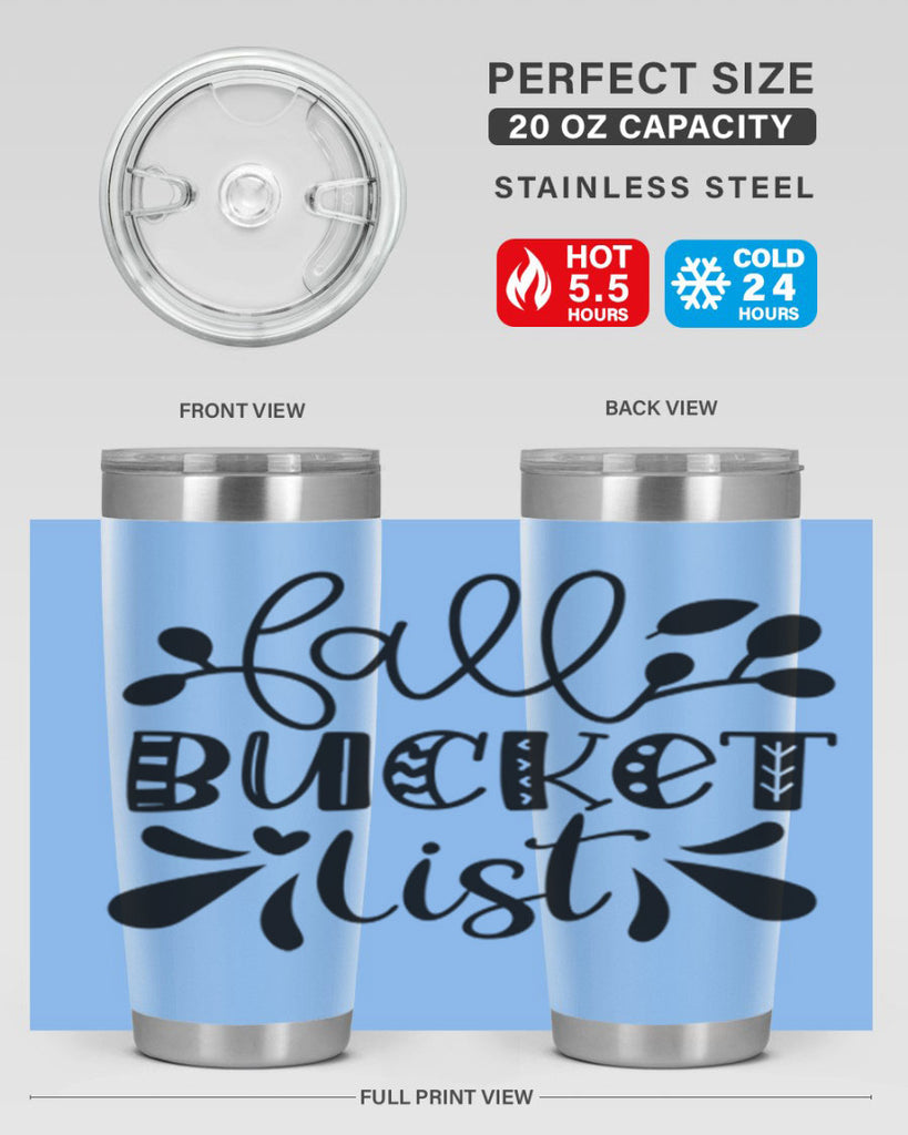 Fall Bucket List 94#- fall- Tumbler