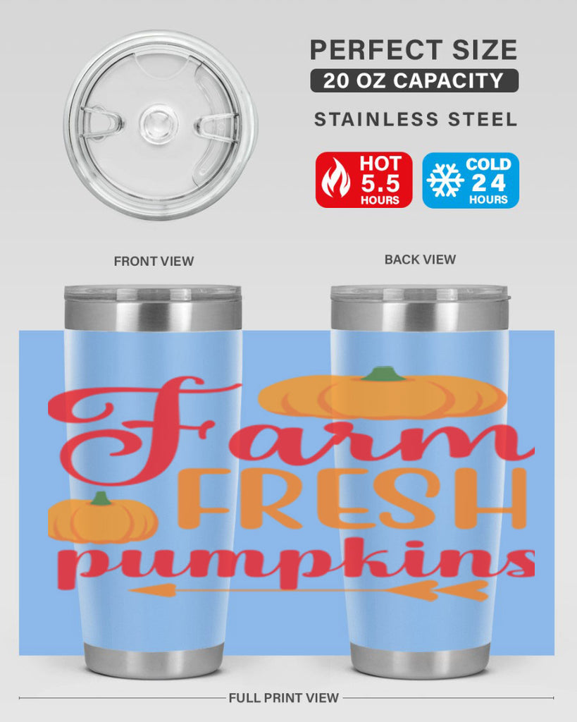 FarmFreshPumpkins 177#- fall- Tumbler