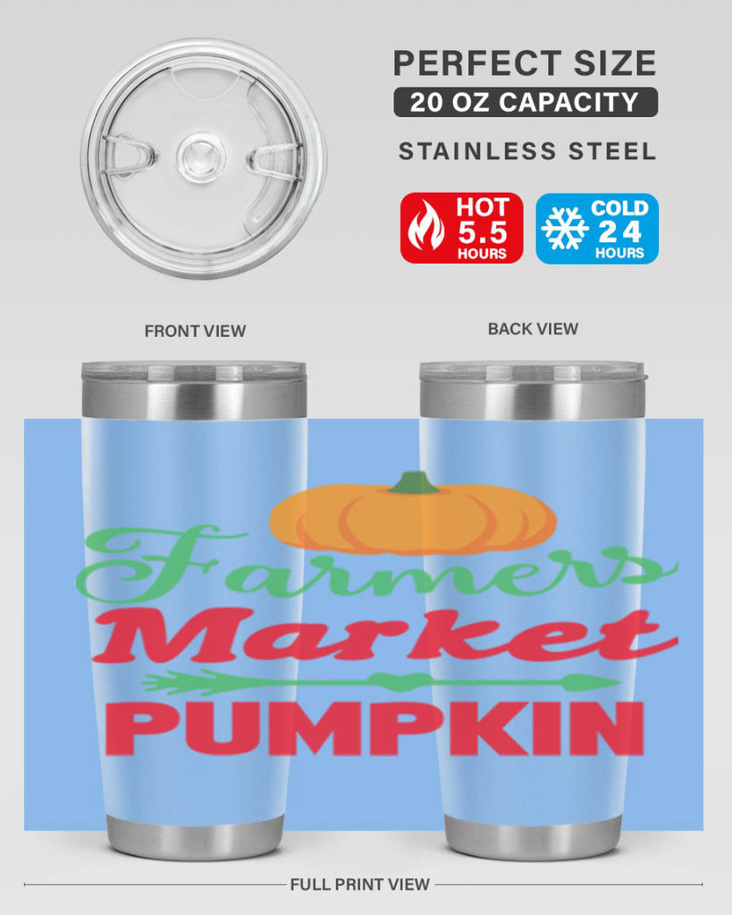 FarmersMarketPumpkin 180#- fall- Tumbler