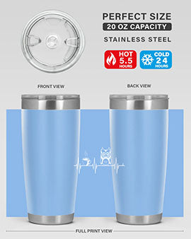 Funny Coffee Lover Night Owl A TurtleRabbit 5#- owl- Tumblers