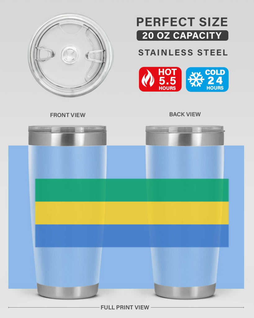 Gabon 136#- world flags- Tumbler