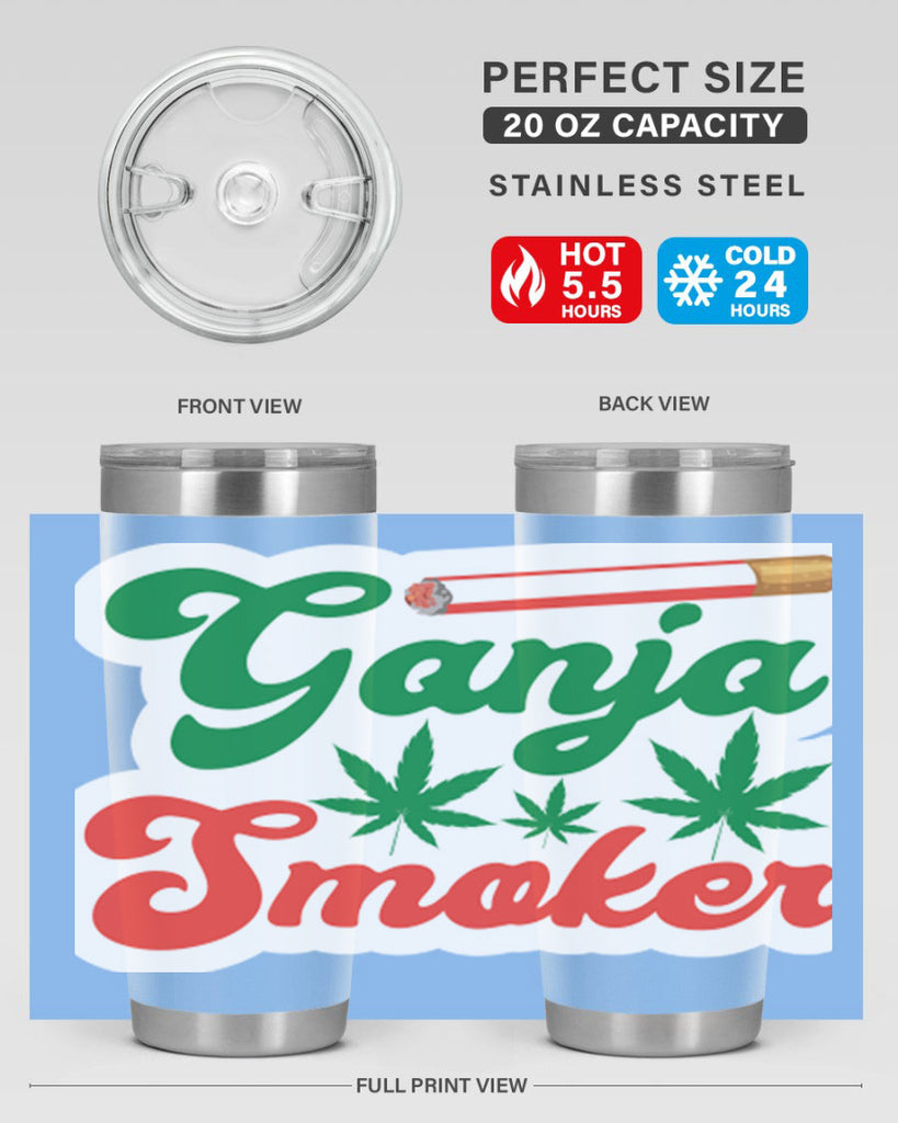 Ganja Smoker 90#- marijuana- Tumbler