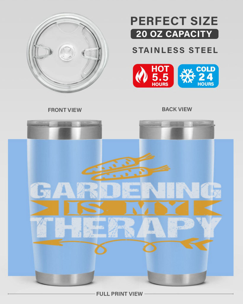 Gardending is my Therapy 64#- farming and gardening- Tumbler