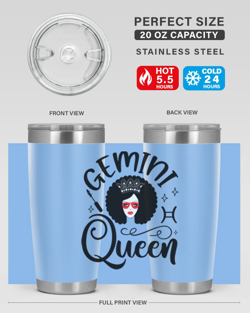 Gemini queen 233#- zodiac- Tumbler