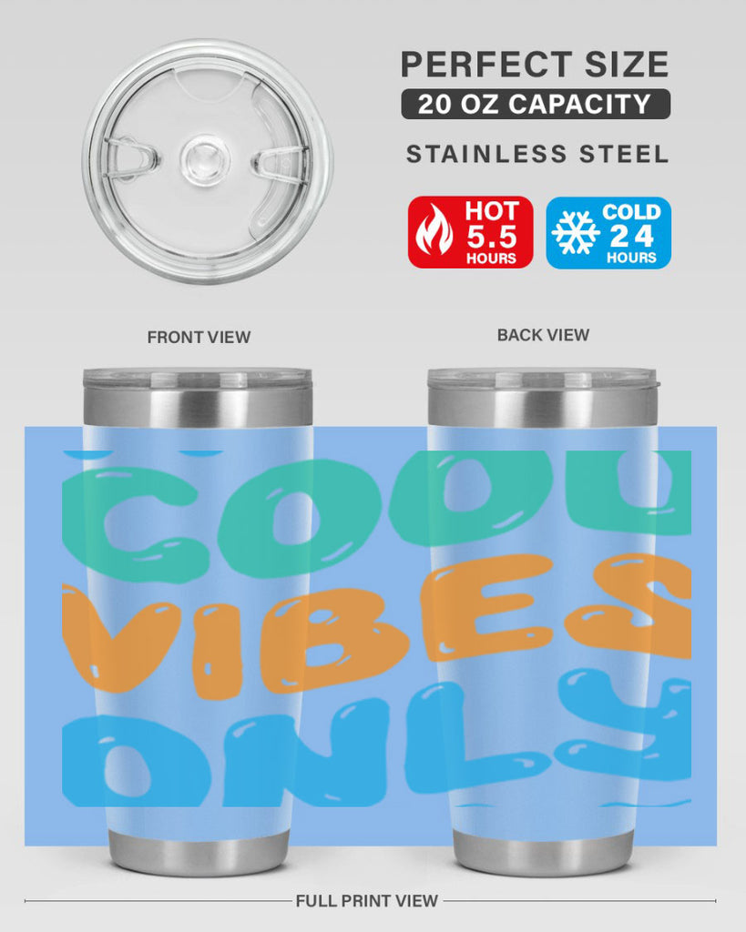 Good Vibes Only Design 200#- mermaid- Tumbler