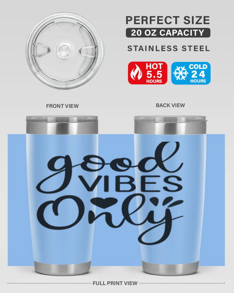 Good vibes only design 202#- mermaid- Tumbler