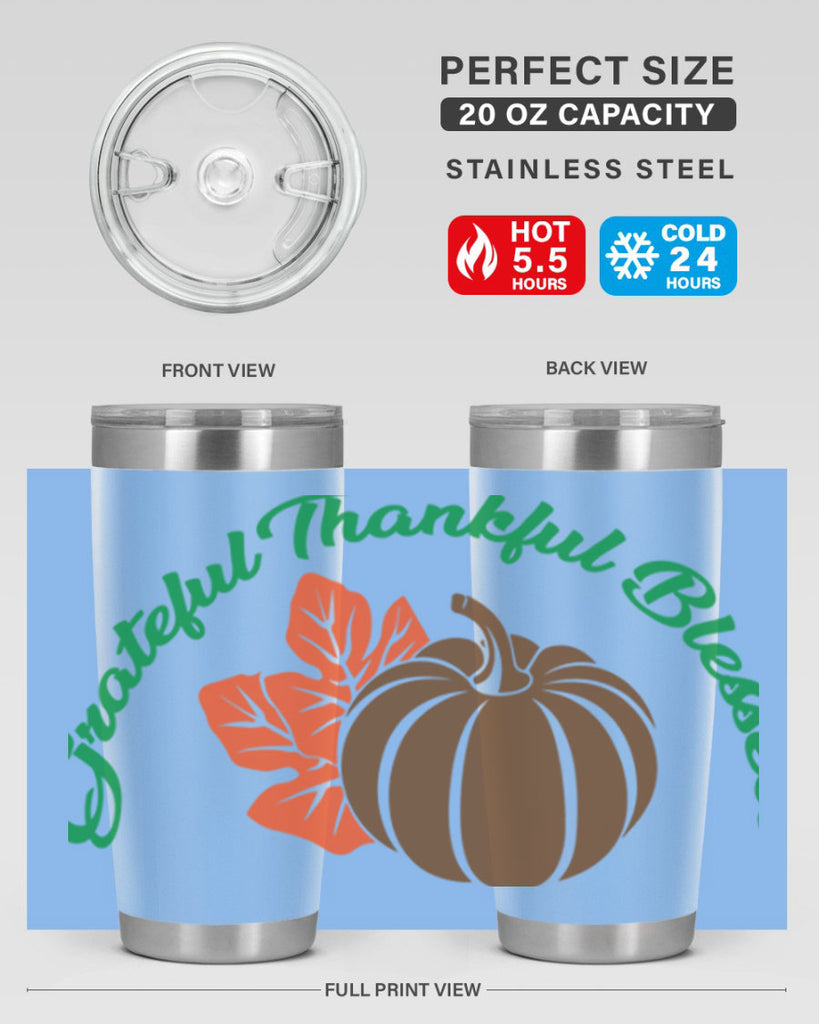 Grateful Thankful Blessed 214#- fall- Tumbler