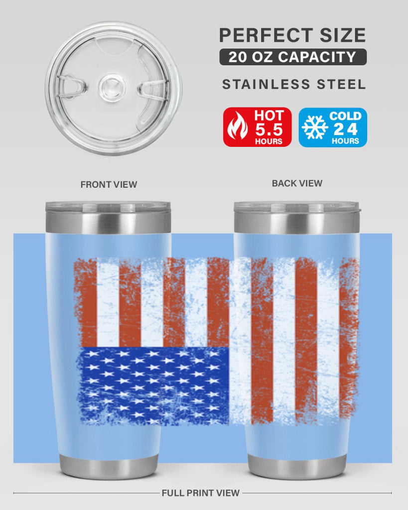 Grunge Flag 52#- Us Flags- Tumbler