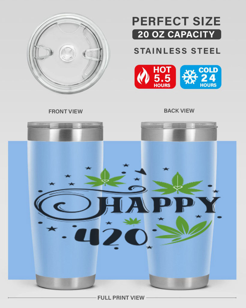 Happy 420 101#- marijuana- Tumbler