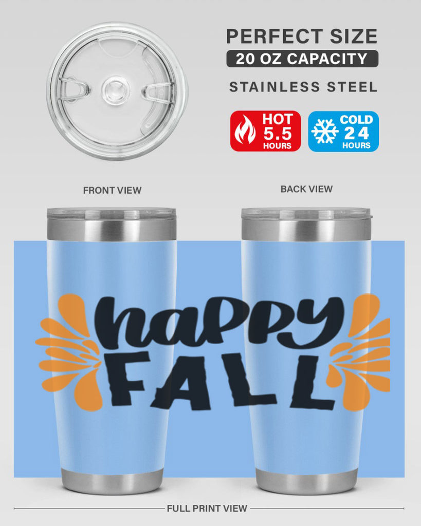 Happy Fall 491#- fall- Tumbler