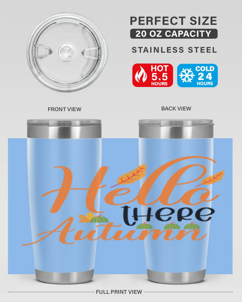 Hello There Autumn 297#- fall- Tumbler