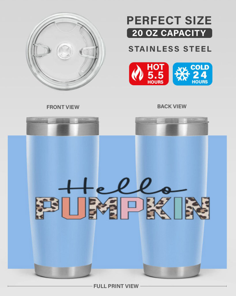 Hello pumpkin 289#- fall- Tumbler