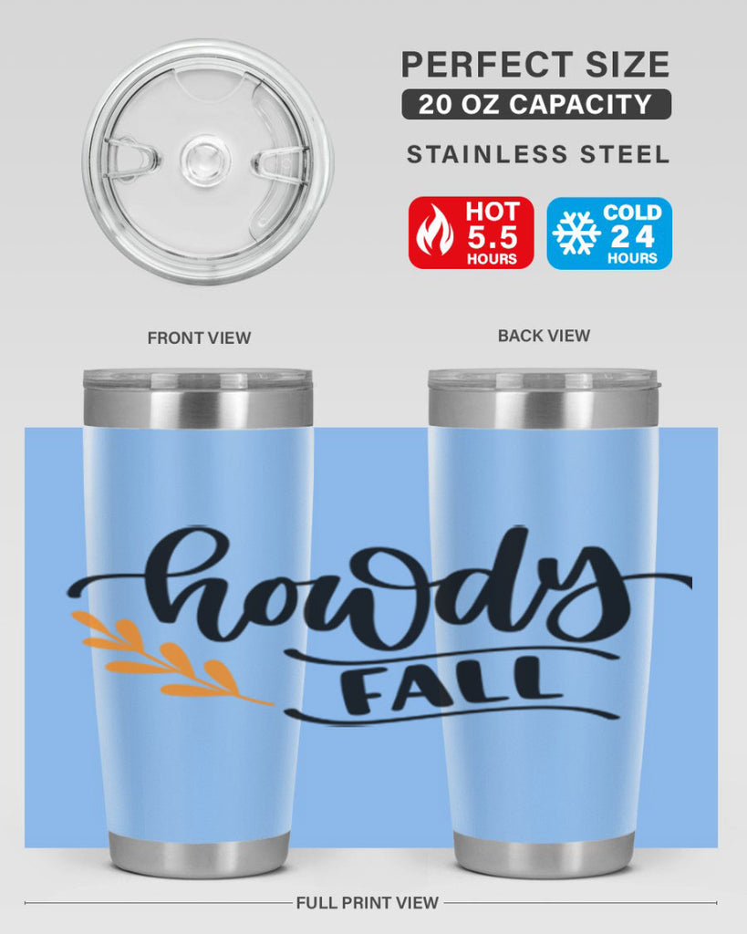 Howdy Fall 496#- fall- Tumbler