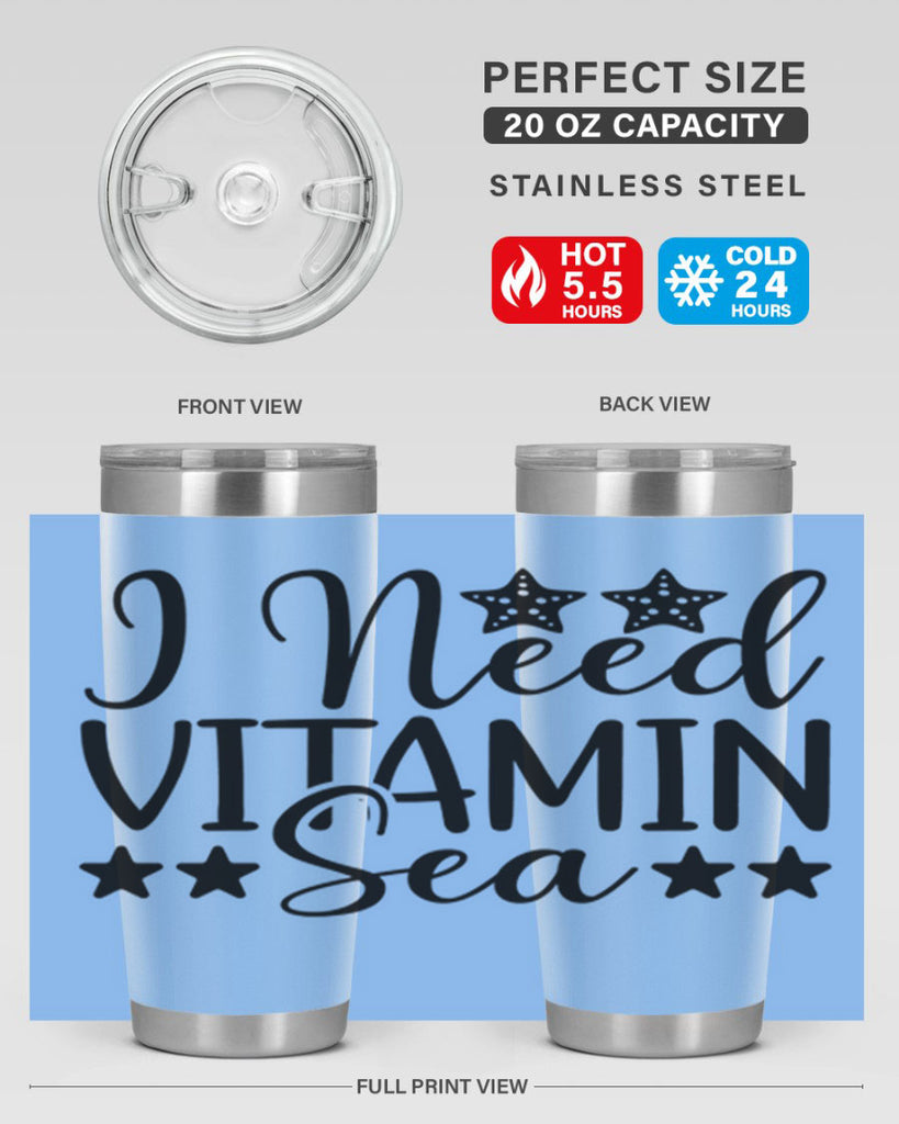 I Need Vitamin Sea 232#- mermaid- Tumbler