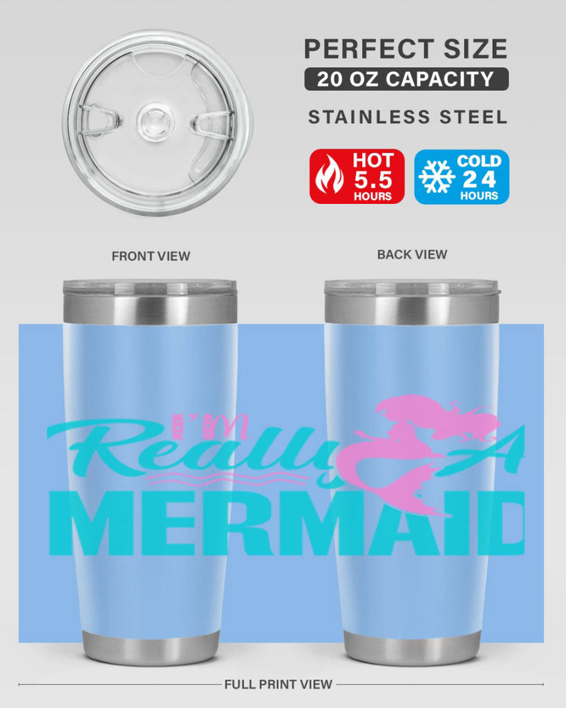 I m Really A Mermaid 212#- mermaid- Tumbler