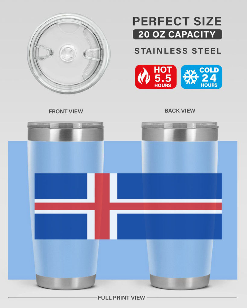 Iceland 122#- world flags- Tumbler