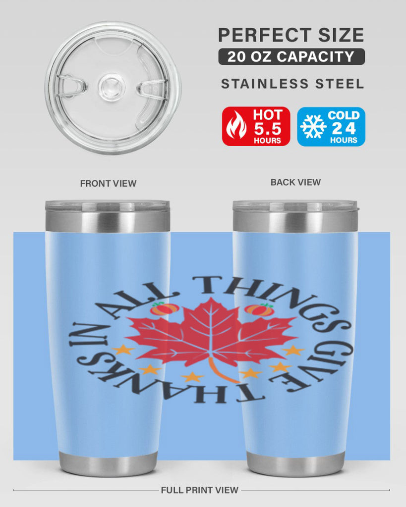 Inallthingsgivethanks 353#- fall- Tumbler