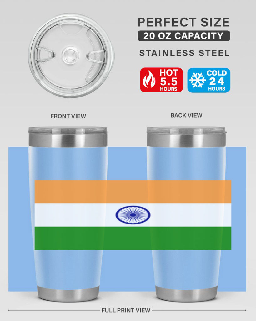 India 121#- world flags- Tumbler