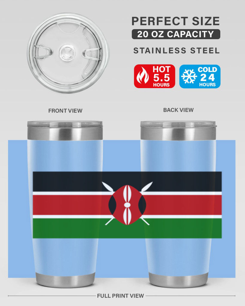 Kenya 110#- world flags- Tumbler