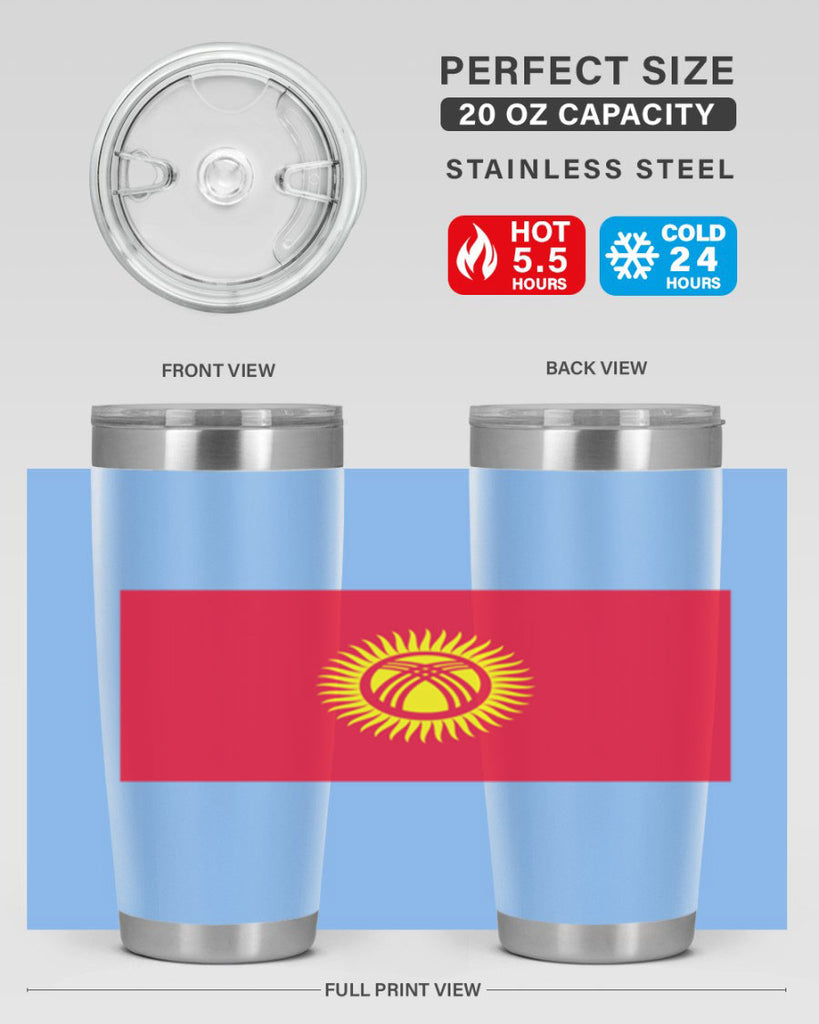 Kyrgyzstan 106#- world flags- Tumbler