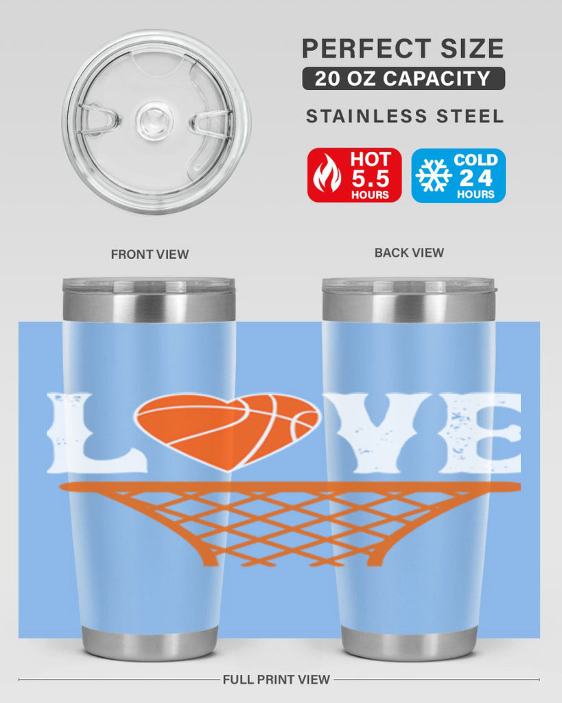 Love 704#- basketball- Tumbler