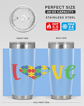 Love Style 30#- autism- Tumbler