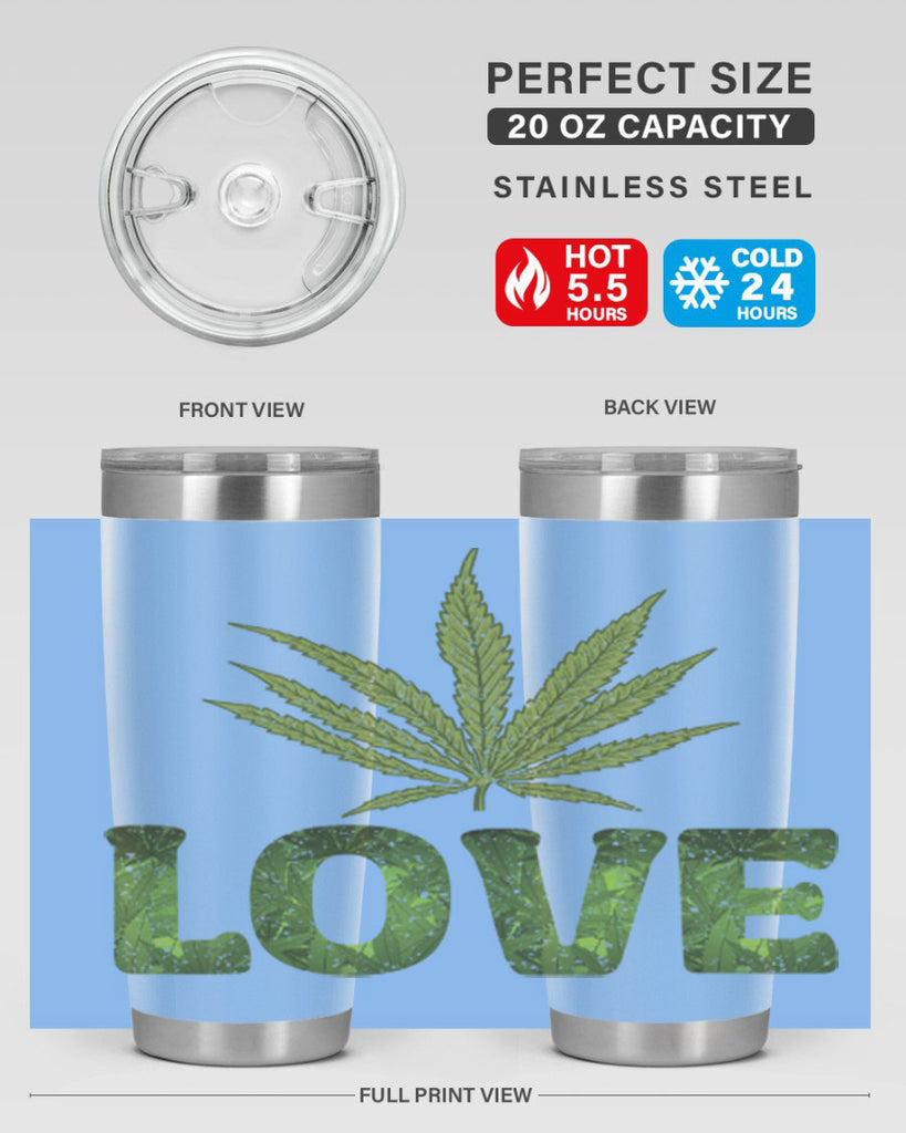 Love Sublimation 192#- marijuana- Tumbler