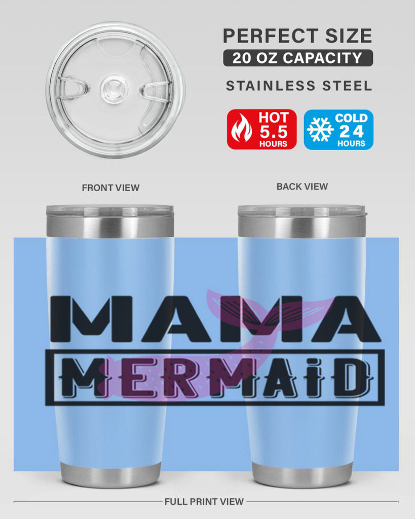 Mama mermaid 317#- mermaid- Tumbler