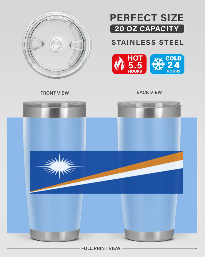 Marshall Islands 90#- world flags- Tumbler