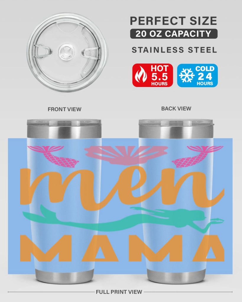 Men Mama Design 318#- mermaid- Tumbler