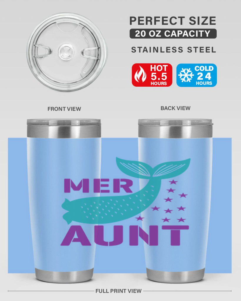 Mer Aunt 319#- mermaid- Tumbler