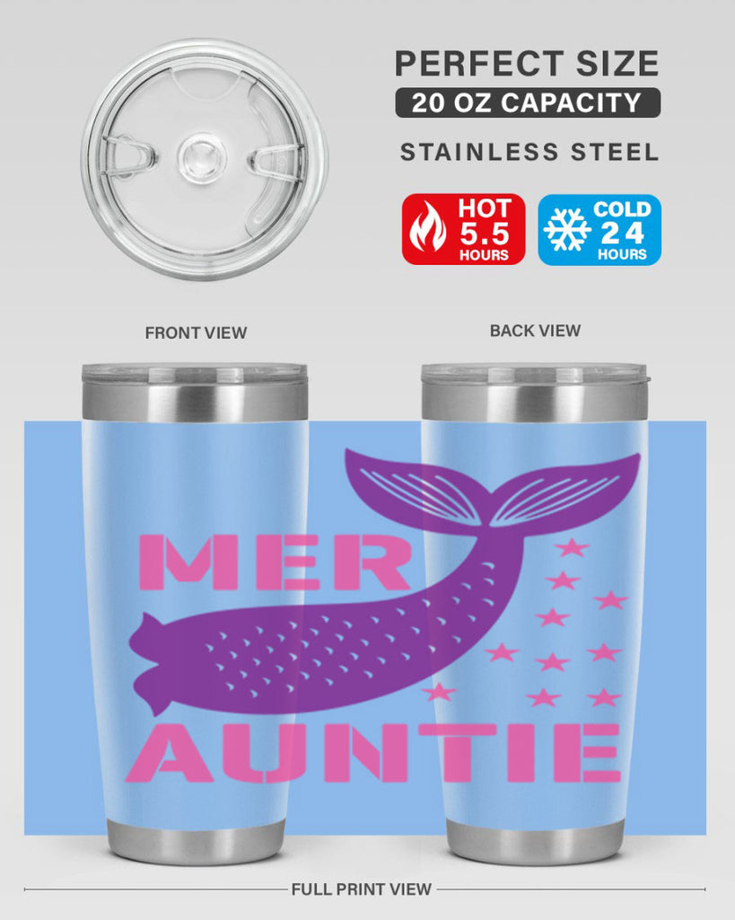 Mer Auntie 320#- mermaid- Tumbler