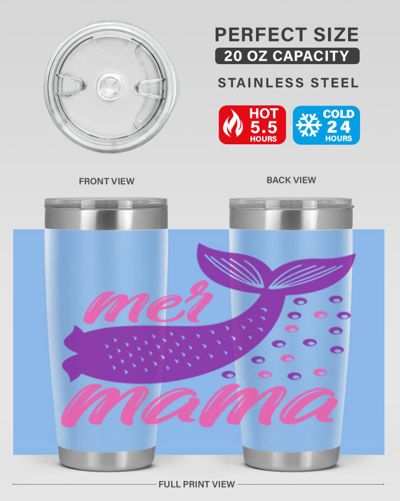 Mer Mama 335#- mermaid- Tumbler