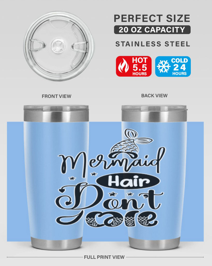Mermaid Hair Dont Care 407#- mermaid- Tumbler