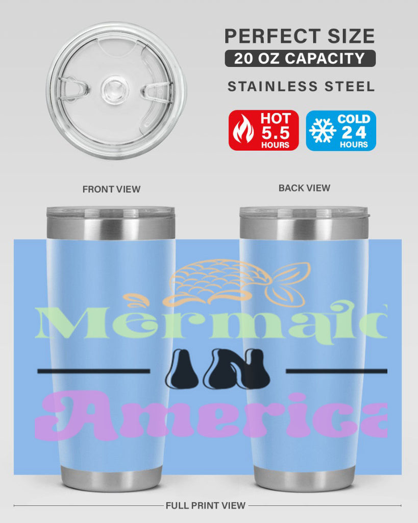 Mermaid In America 420#- mermaid- Tumbler