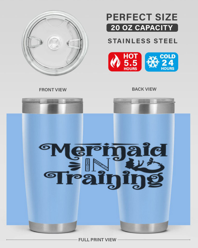 Mermaid In Training 364#- mermaid- Tumbler