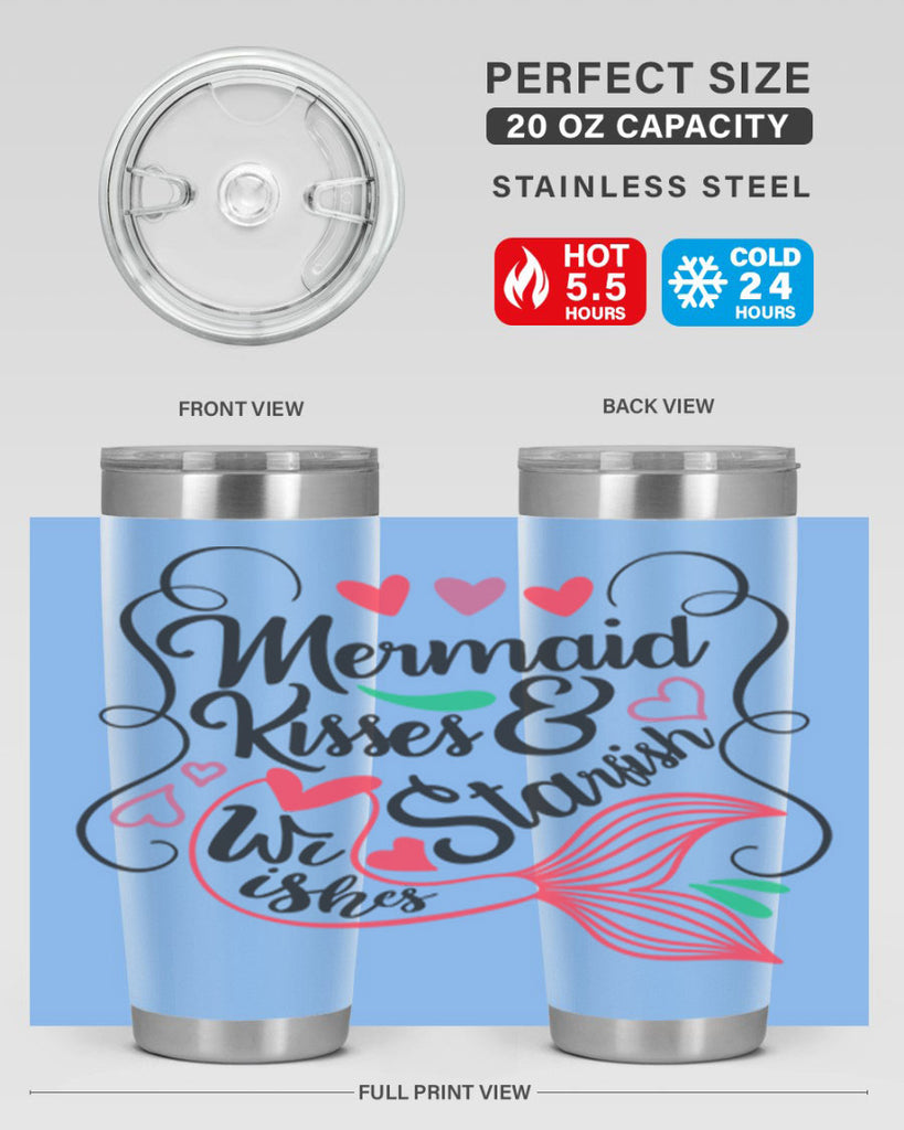 Mermaid Kisses Starfish Wishes 368#- mermaid- Tumbler