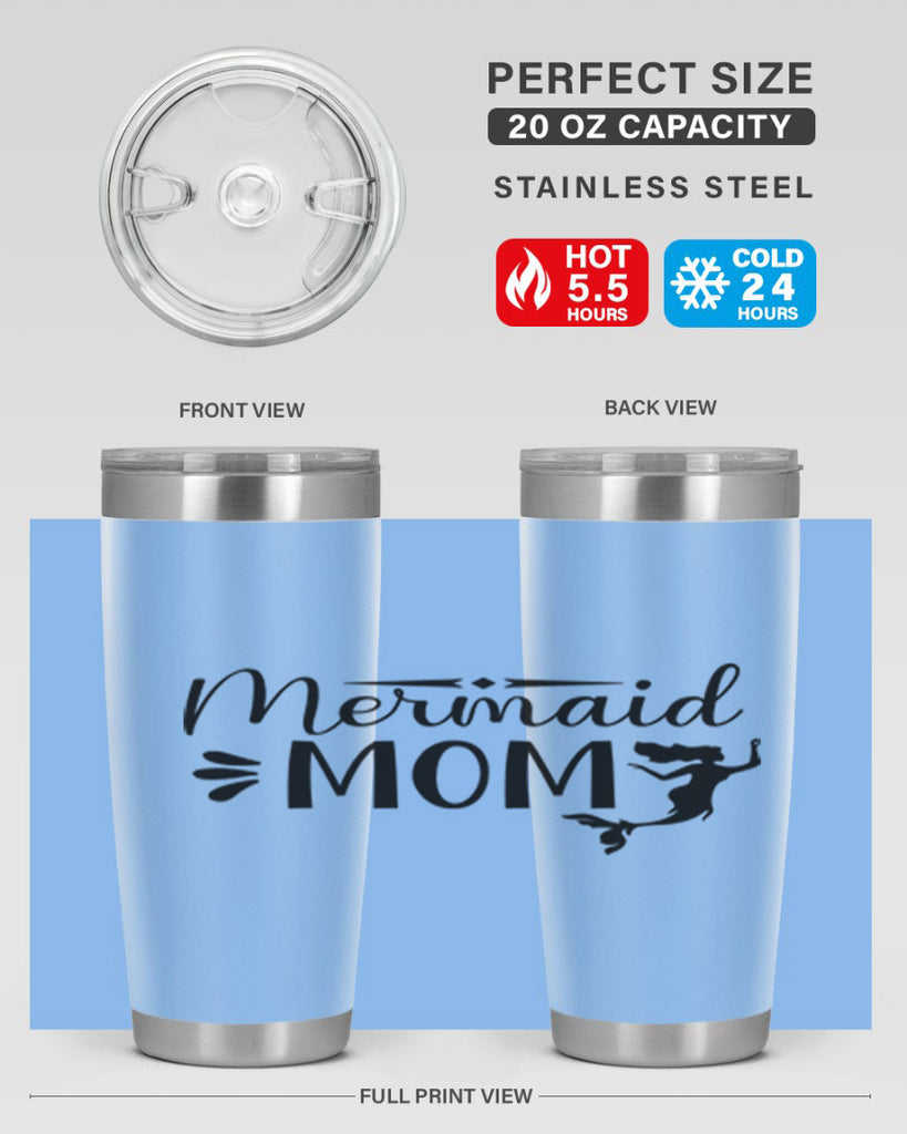 Mermaid Mom 372#- mermaid- Tumbler