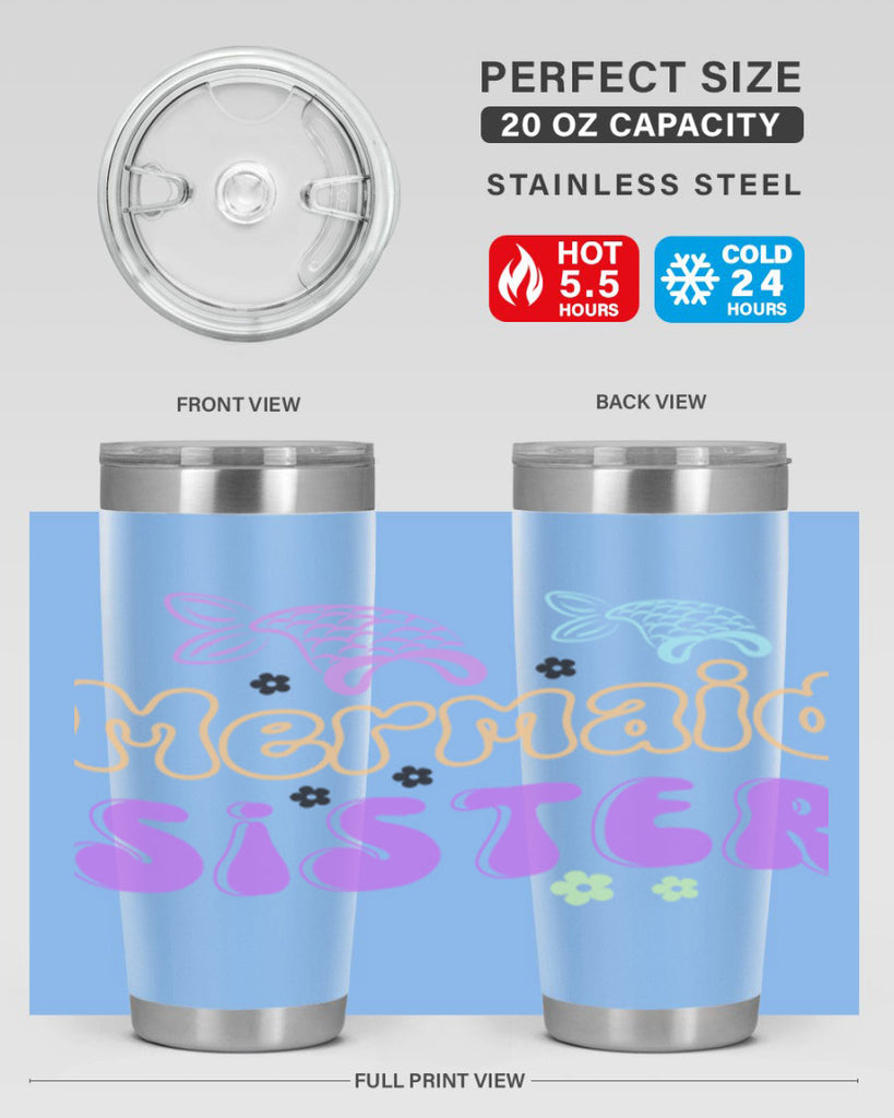 Mermaid Sister 442#- mermaid- Tumbler