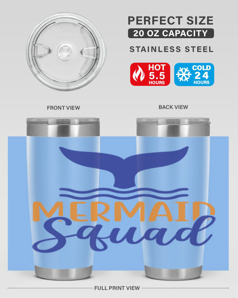 Mermaid Squad 379#- mermaid- Tumbler