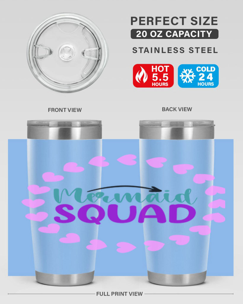 Mermaid Squad 382#- mermaid- Tumbler