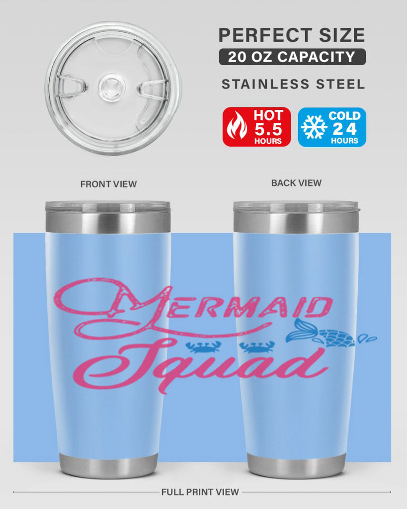 Mermaid Squad 383#- mermaid- Tumbler