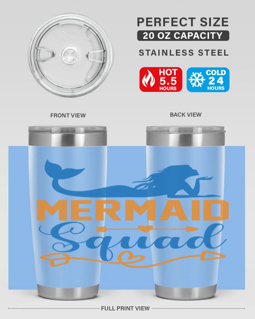 Mermaid Squad 385#- mermaid- Tumbler